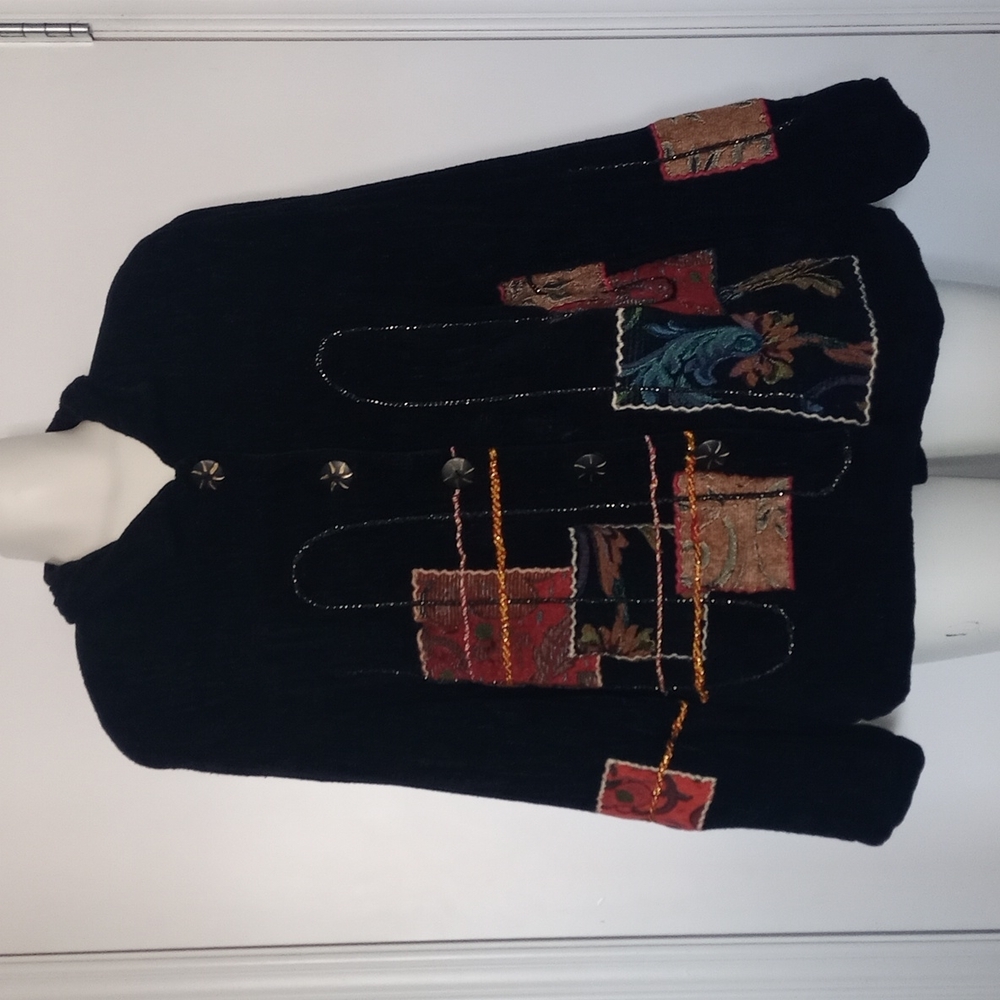 Vintage Patchwork Button Up Jacket - Picture 2 of 15